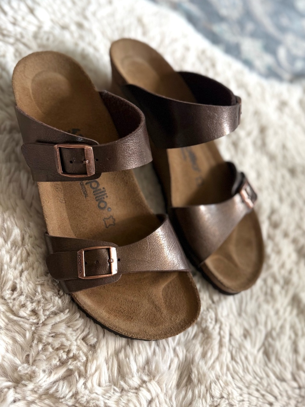 Birkenstock Papillio Dorothy Wedge - Bronze 41 - Picture 4 of 14